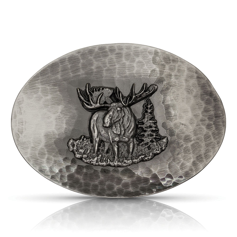 River Rock Moose Buckle