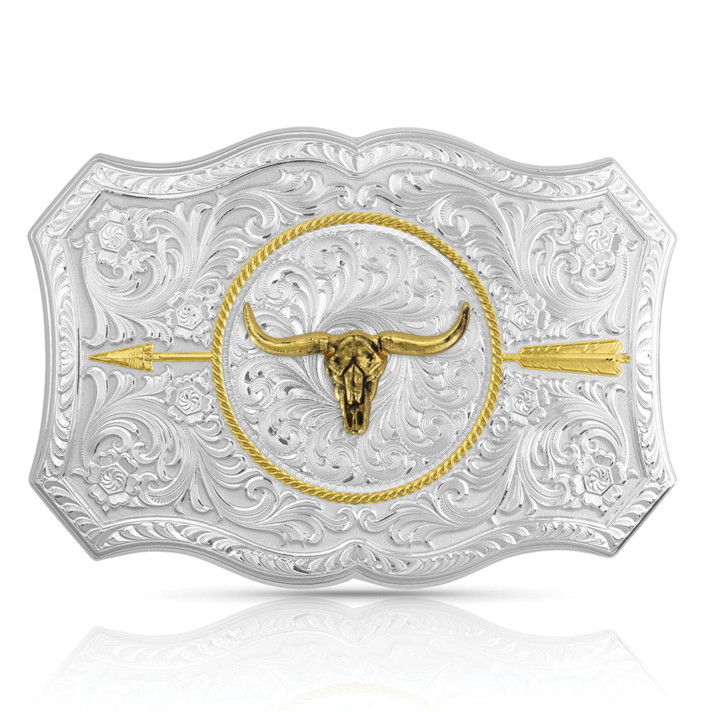 Your Arrow Buckle with Longhorn