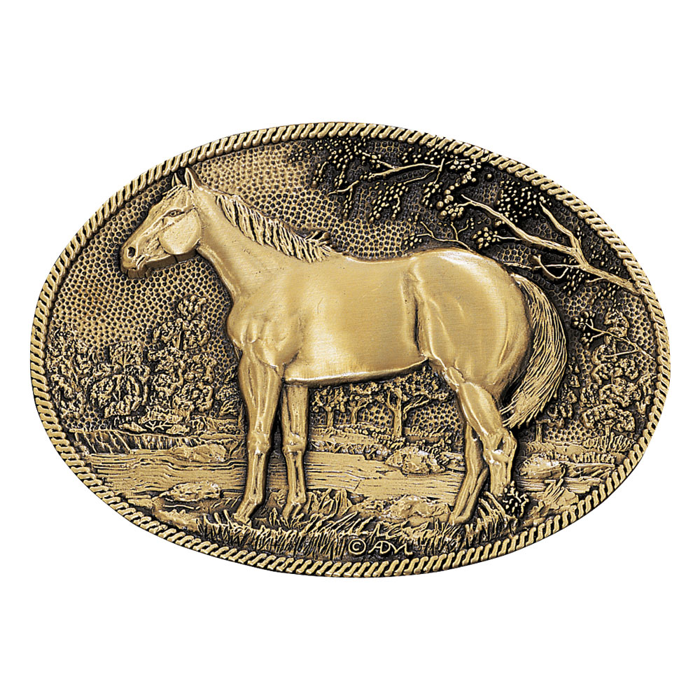 horse belt buckle