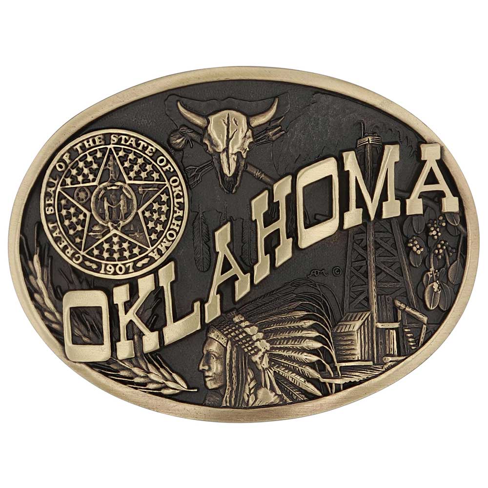 Attitude Oklahoma State Heritage Buckle