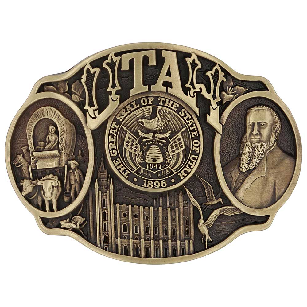 Attitude Utah State Heritage Buckle