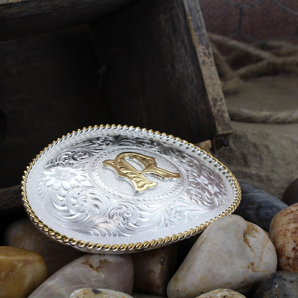 gold western belt buckles