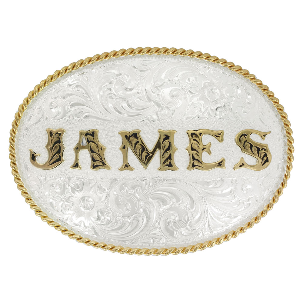 custom monogram belt buckle