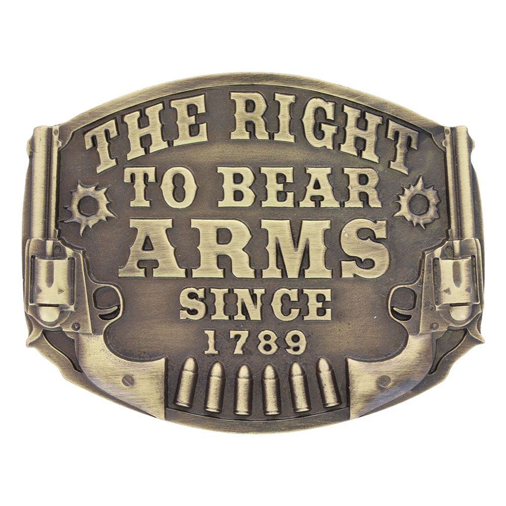 Heritage The Right to Bear Arms Attitude Buckle