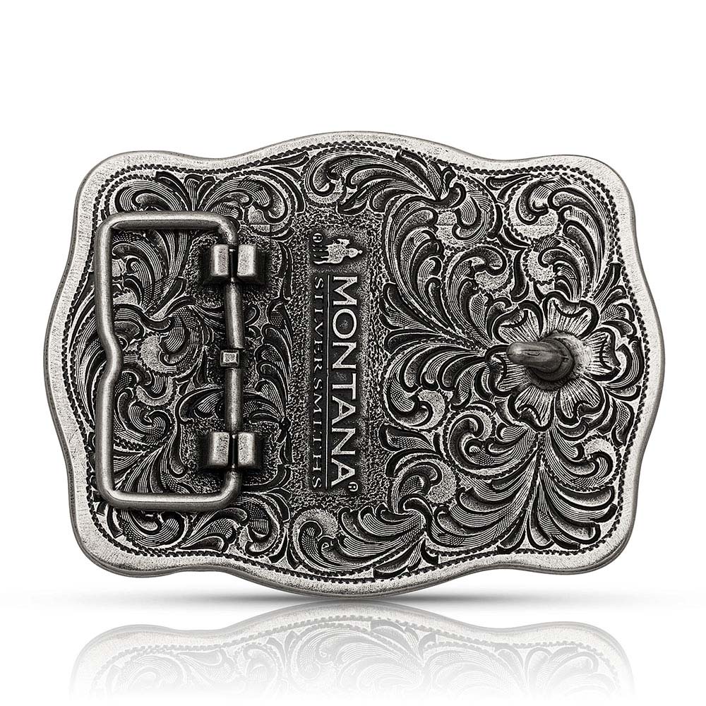 Tri-Color Filigree Road Team Roper Attitude Buckle