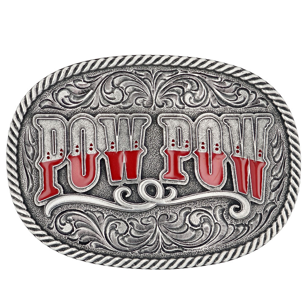 Pow Pow Dale Brisby Attitude Belt Buckle