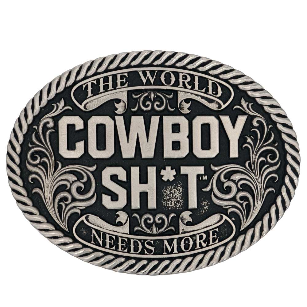 Cowboy Sh*t Antiqued Attitude Belt Buckle
