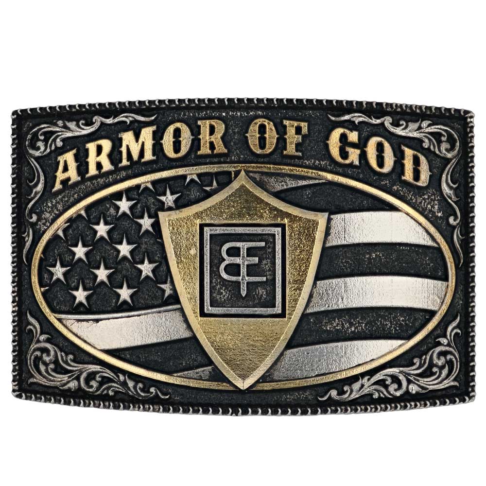 Armor of God Square Warrior Collection Attitude Buckle