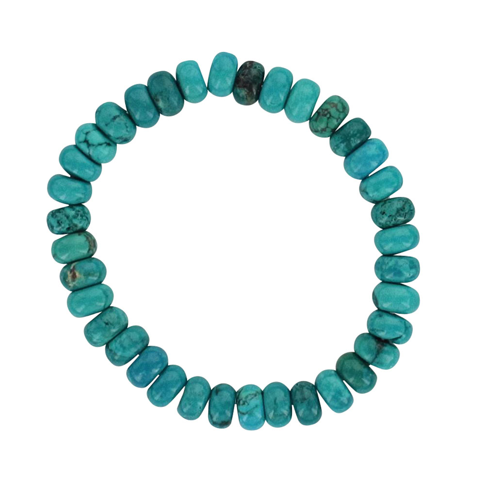 Beaded Blue Attitude Bracelet