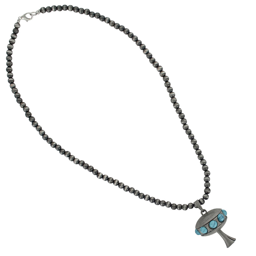 Bugle Dangle Beaded Attitude Necklace