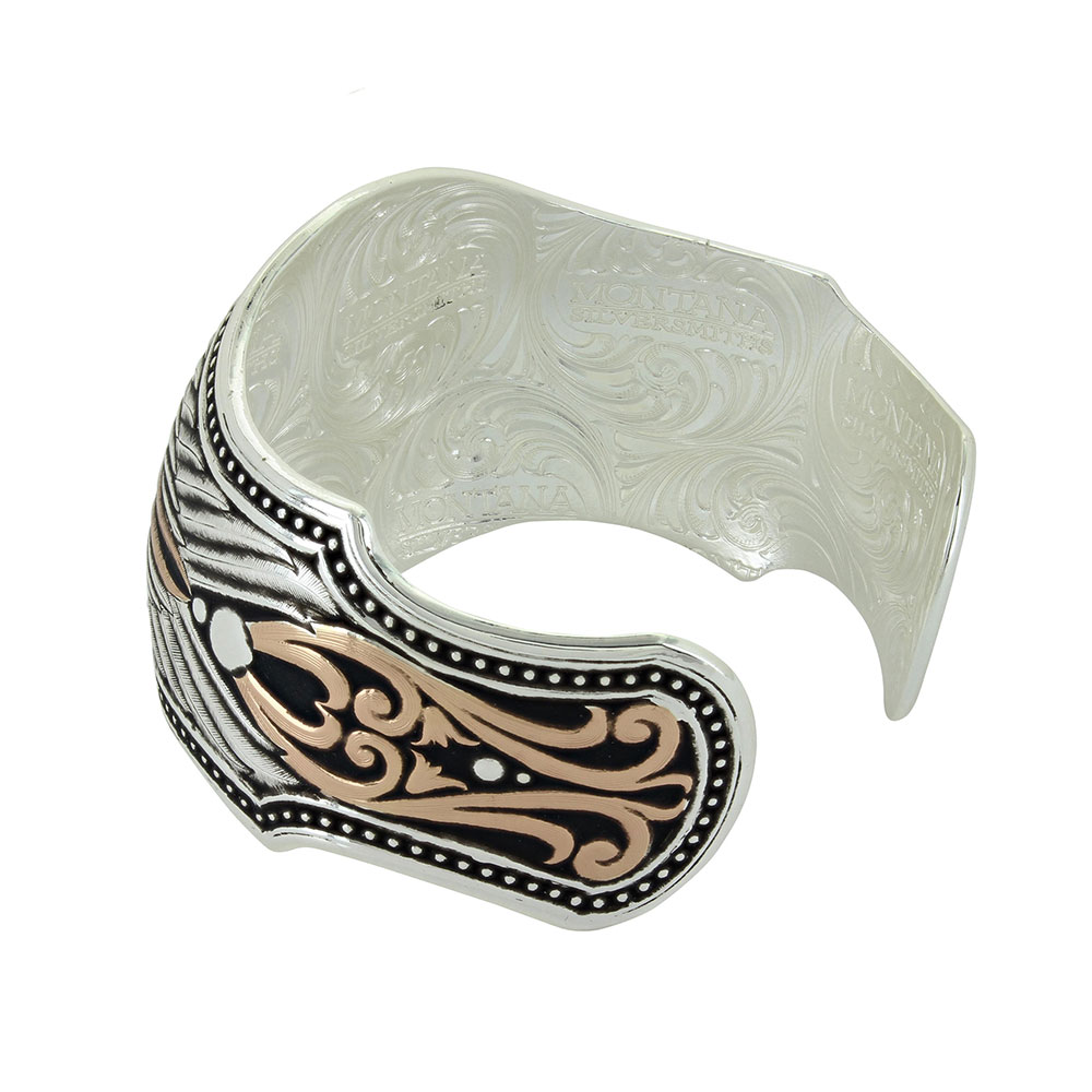 Custom Feathered Cuff Bracelet (1.38