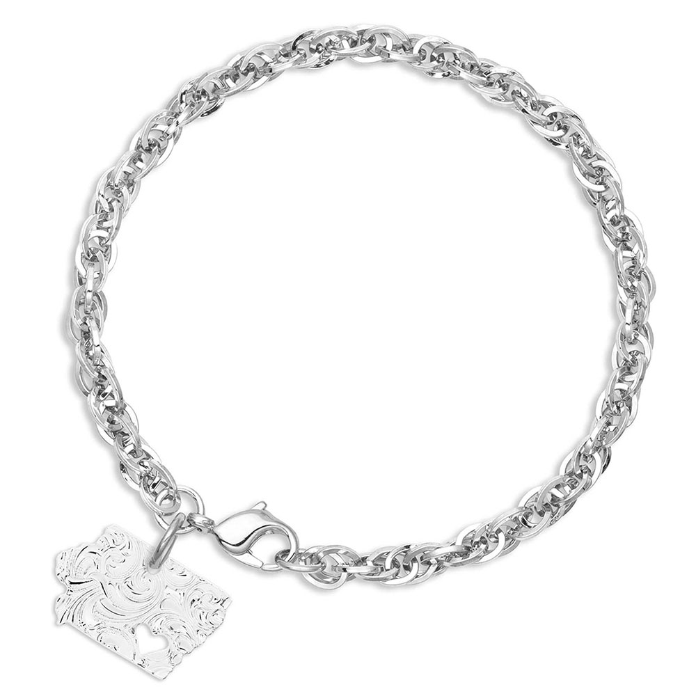 I Heart Iowa State Charm Bracelet