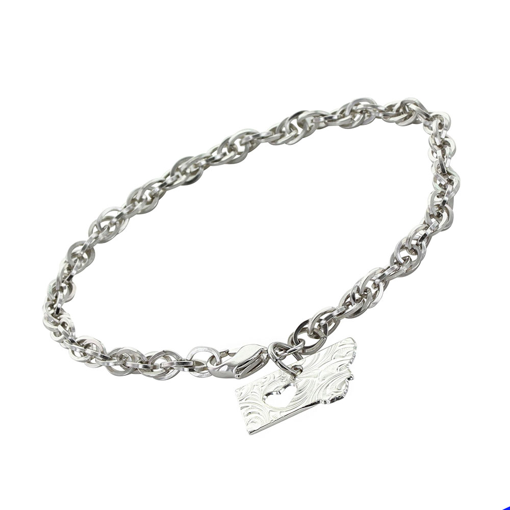 I Heart Montana State Charm Bracelet