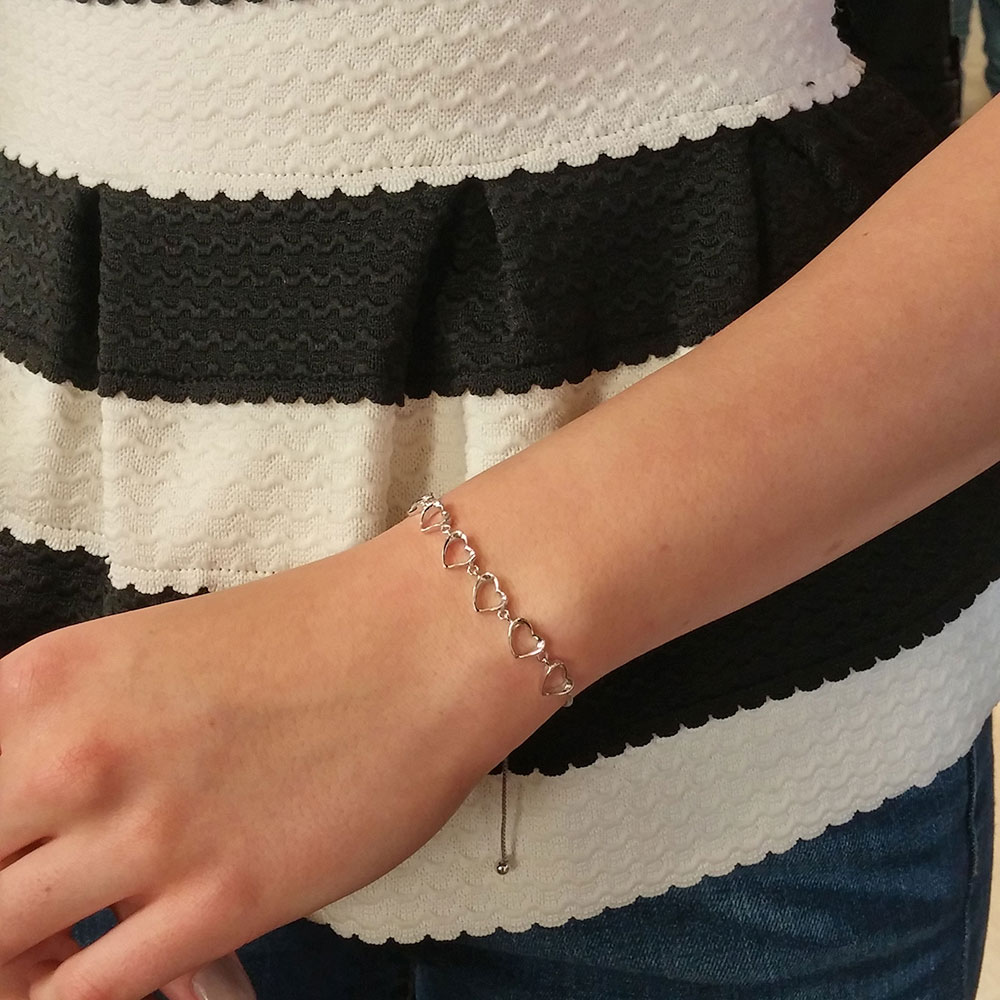 Hearts on the Line Bolo Bracelet