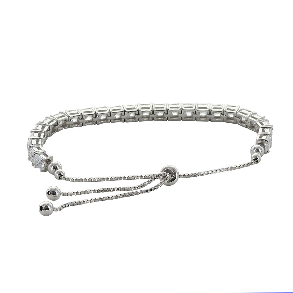 Squarely a Tennis Bolo Bracelet