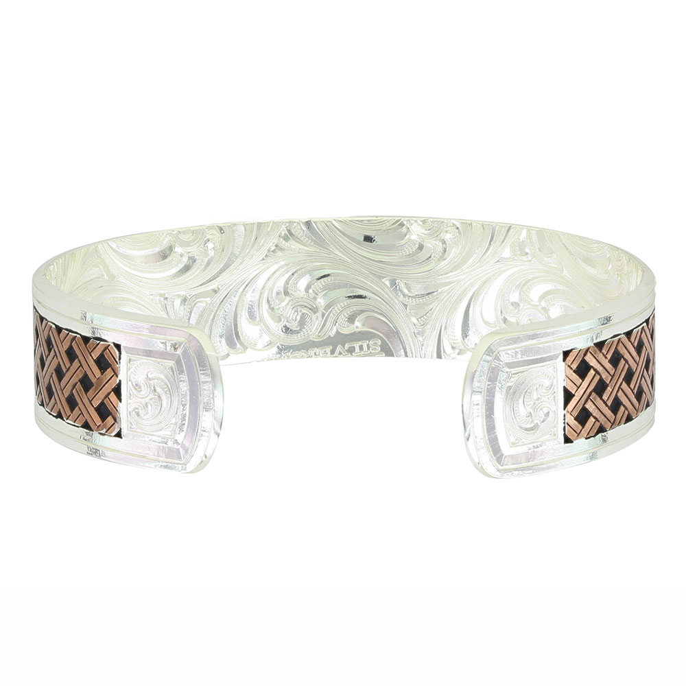 Classic Legacy Weave Crossing Paths Cuff Bracelet