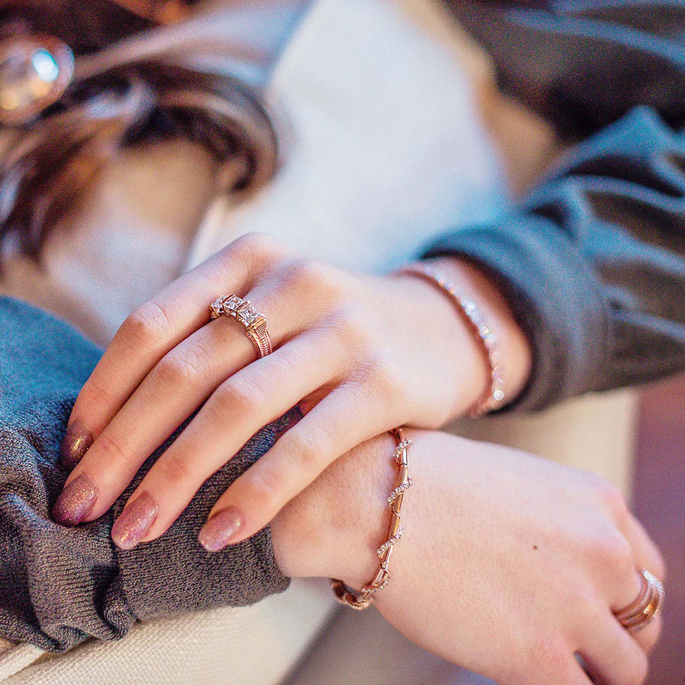 Along the Rose Gold Path Bracelet