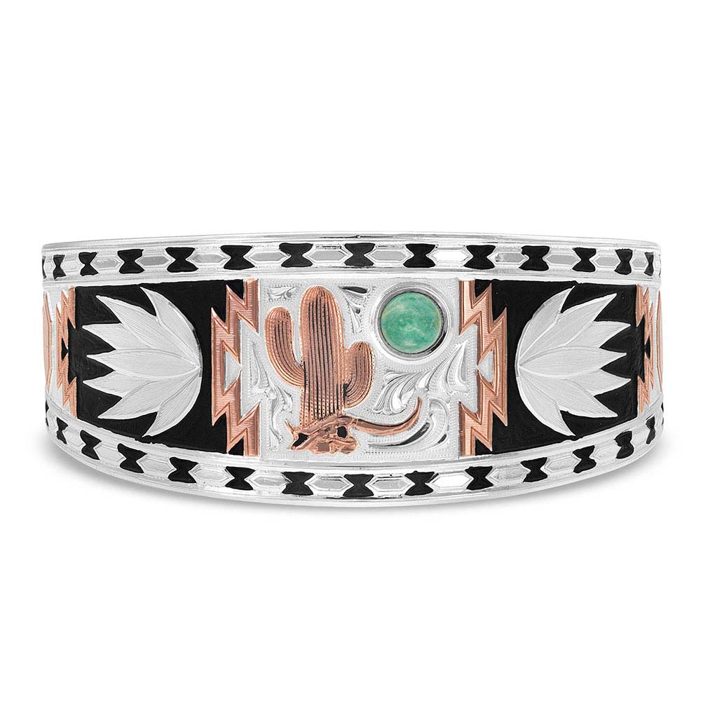 Desert Serenade Cactus Cuff Bracelet