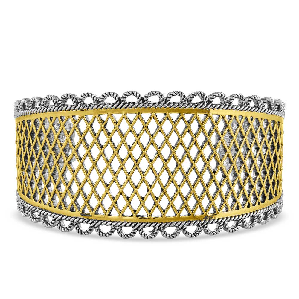 Honeycomb Western Lace Cuff Bracelet