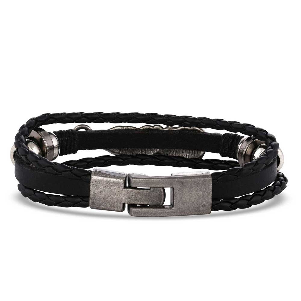 Braided Wrap Feather Bracelet