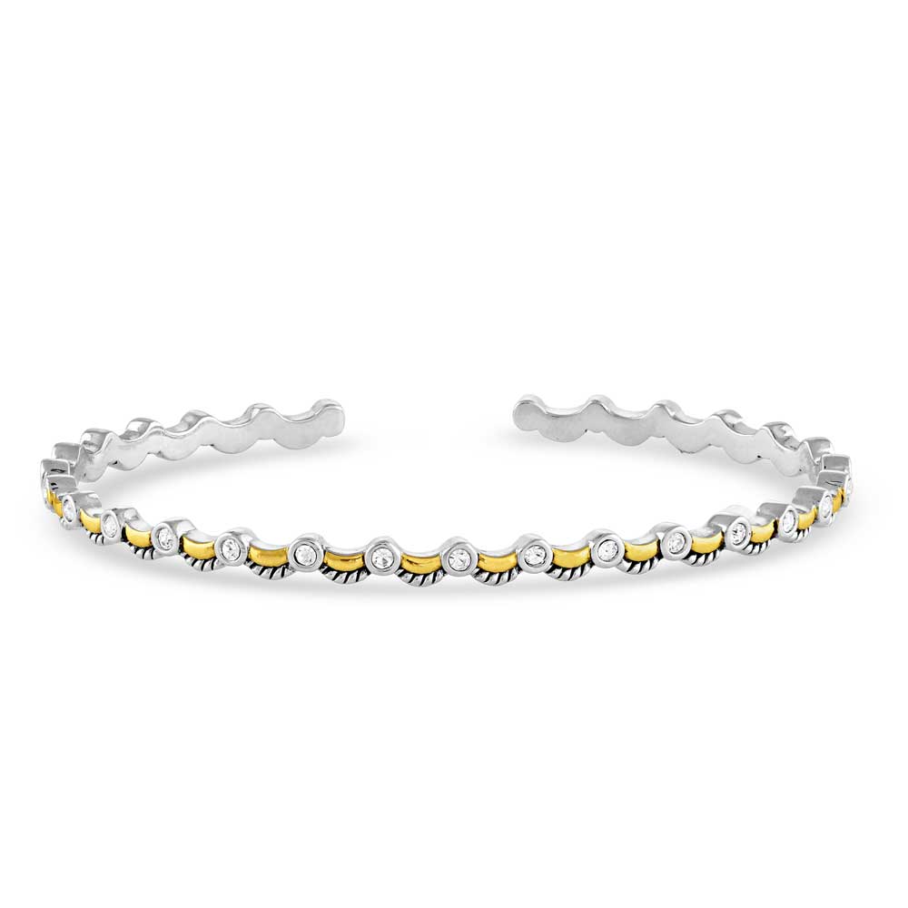 Montana Gold Crystal Cuff Bracelet