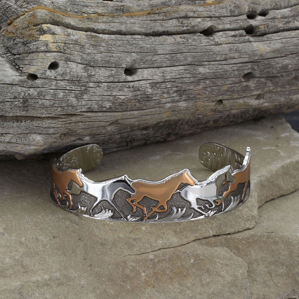 Curio Finish Horses of a Different Color Cuff Bracelet