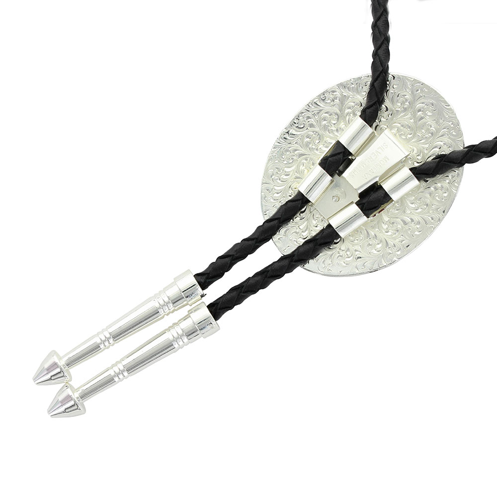 Custom New Traditions Stars and Barbed Wire Bailiwick Bolo Tie (1.71