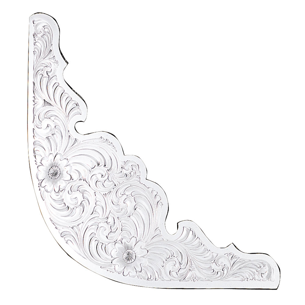 Clear Edge Corner Plates 7 1/2 x 2 1/4 Inches
