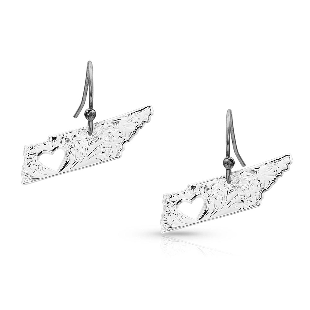 I Heart Tennessee State Charm Earrings