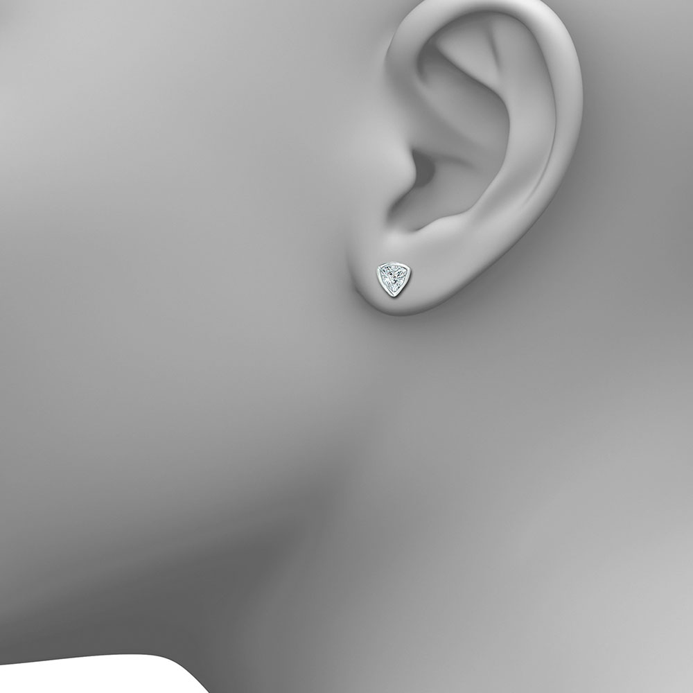Tiny Trillion Stud Earrings