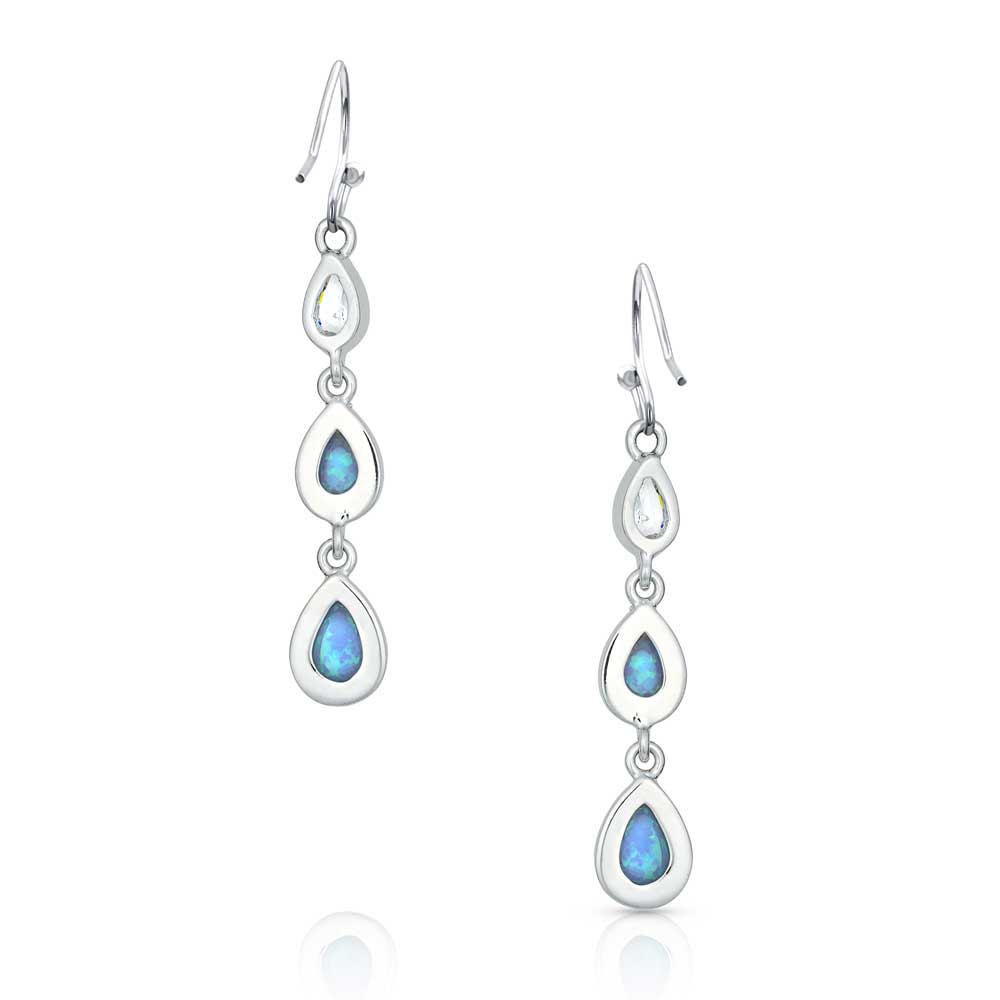 River of Lights Falling into Water Earrings