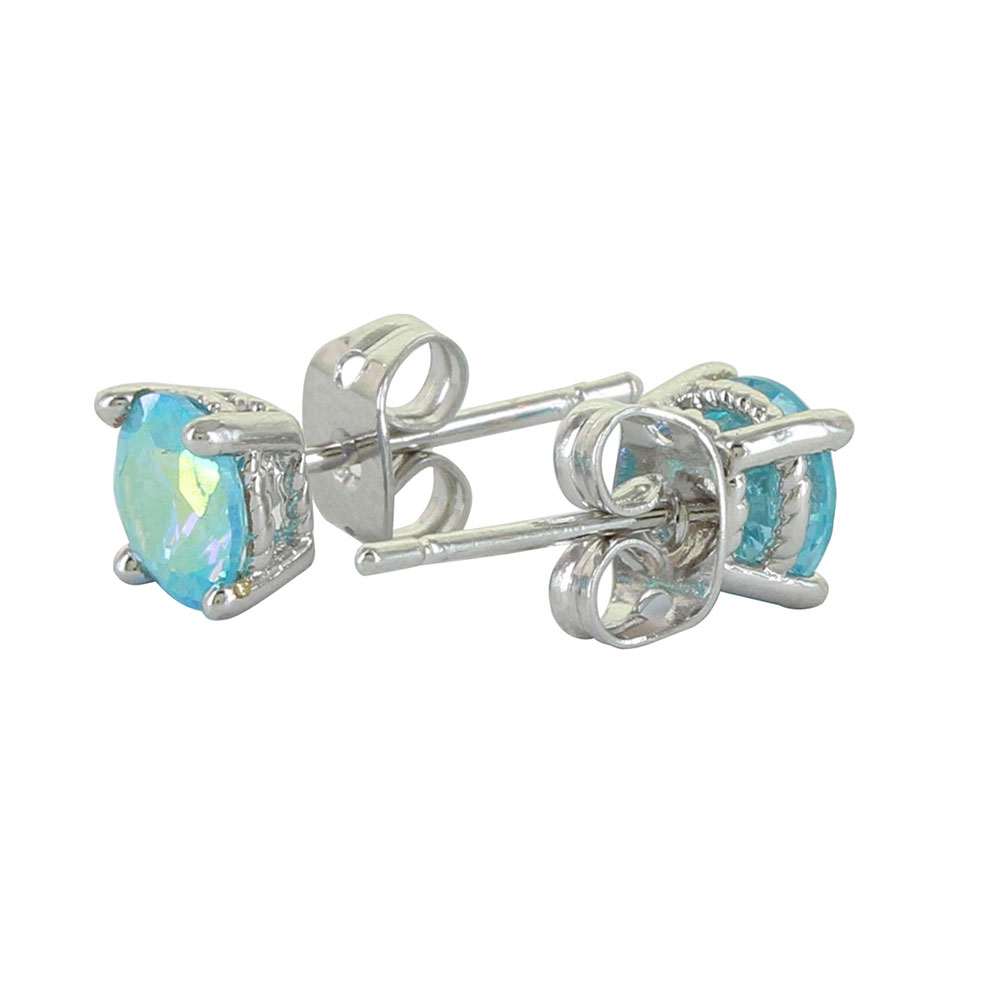 Luminescent Blue Post Earrings