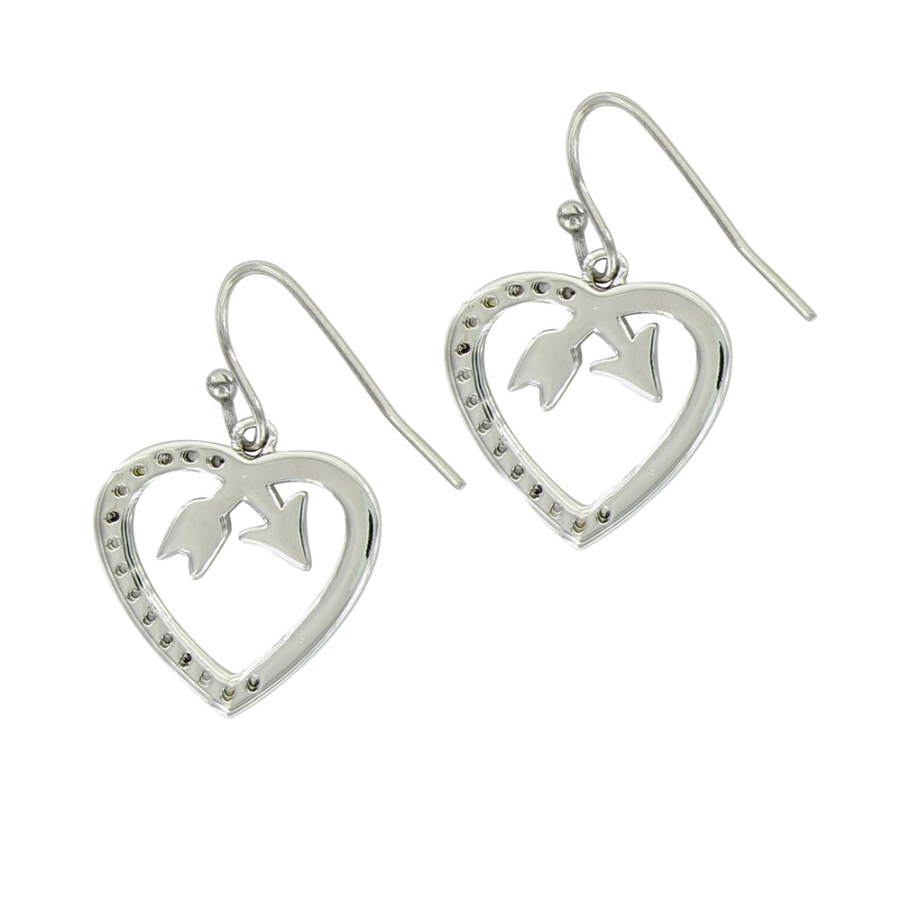 Follow Your Arrow Opal Heart Earrings