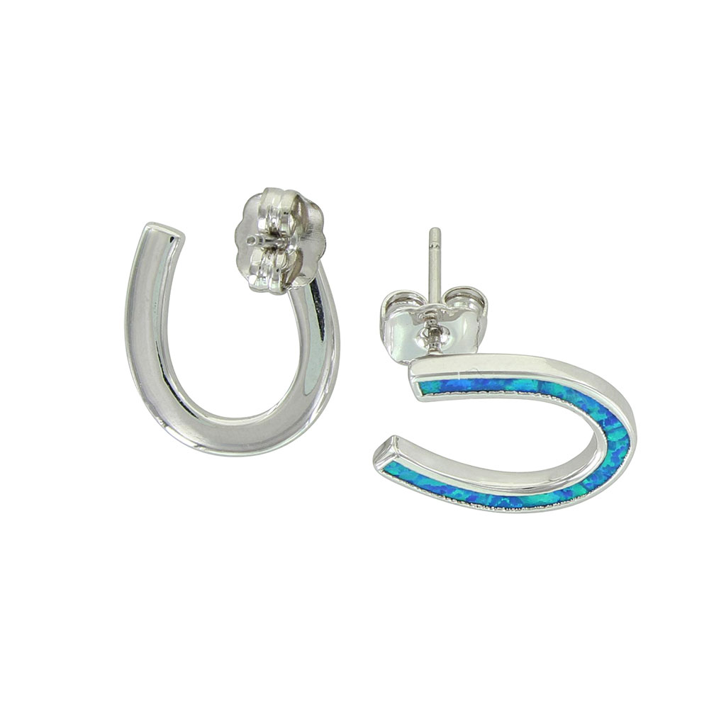 River Lights Simply Lucky Horseshoe Post Earrings
