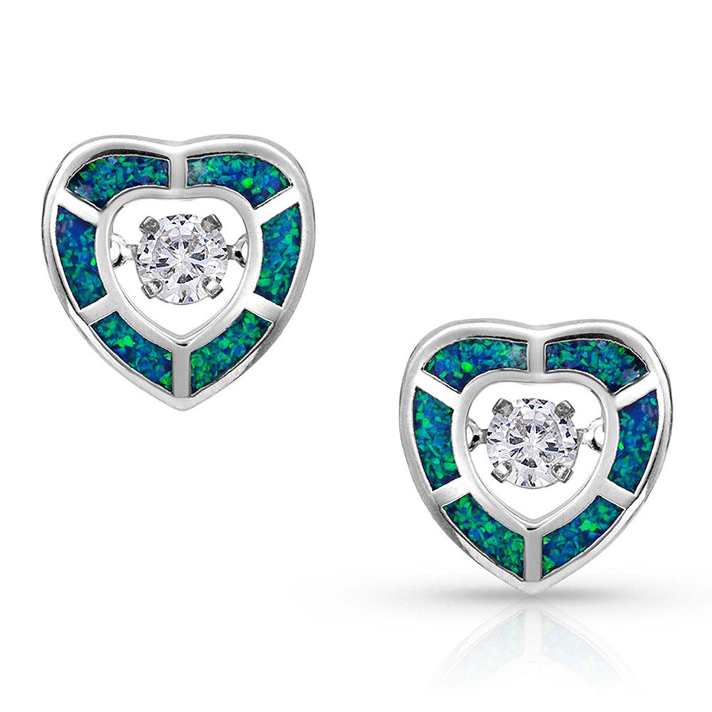River of Lights Dancing Heart Earrings