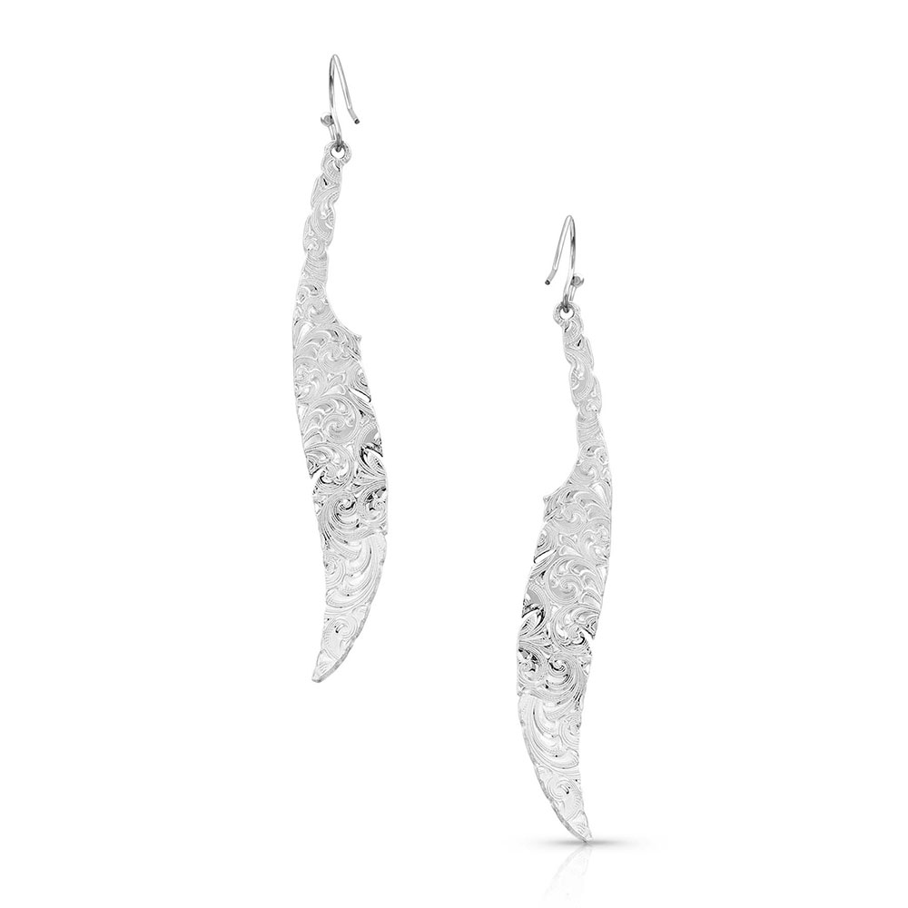 Wind Dancer Wrapped Feather Earrings