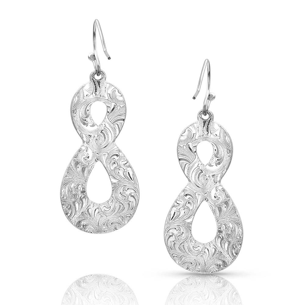 Rose Gold Hope Rope Earrings