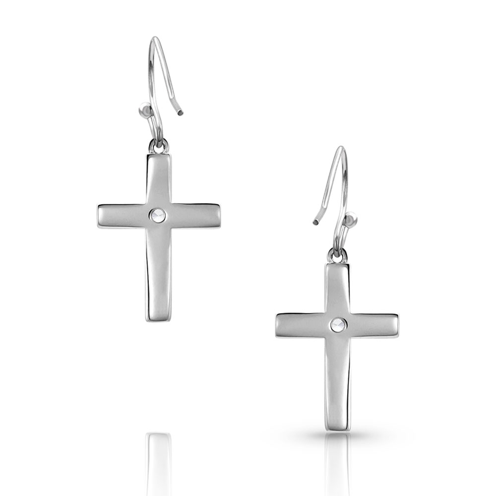 River of Lights Opal Cross Earrings