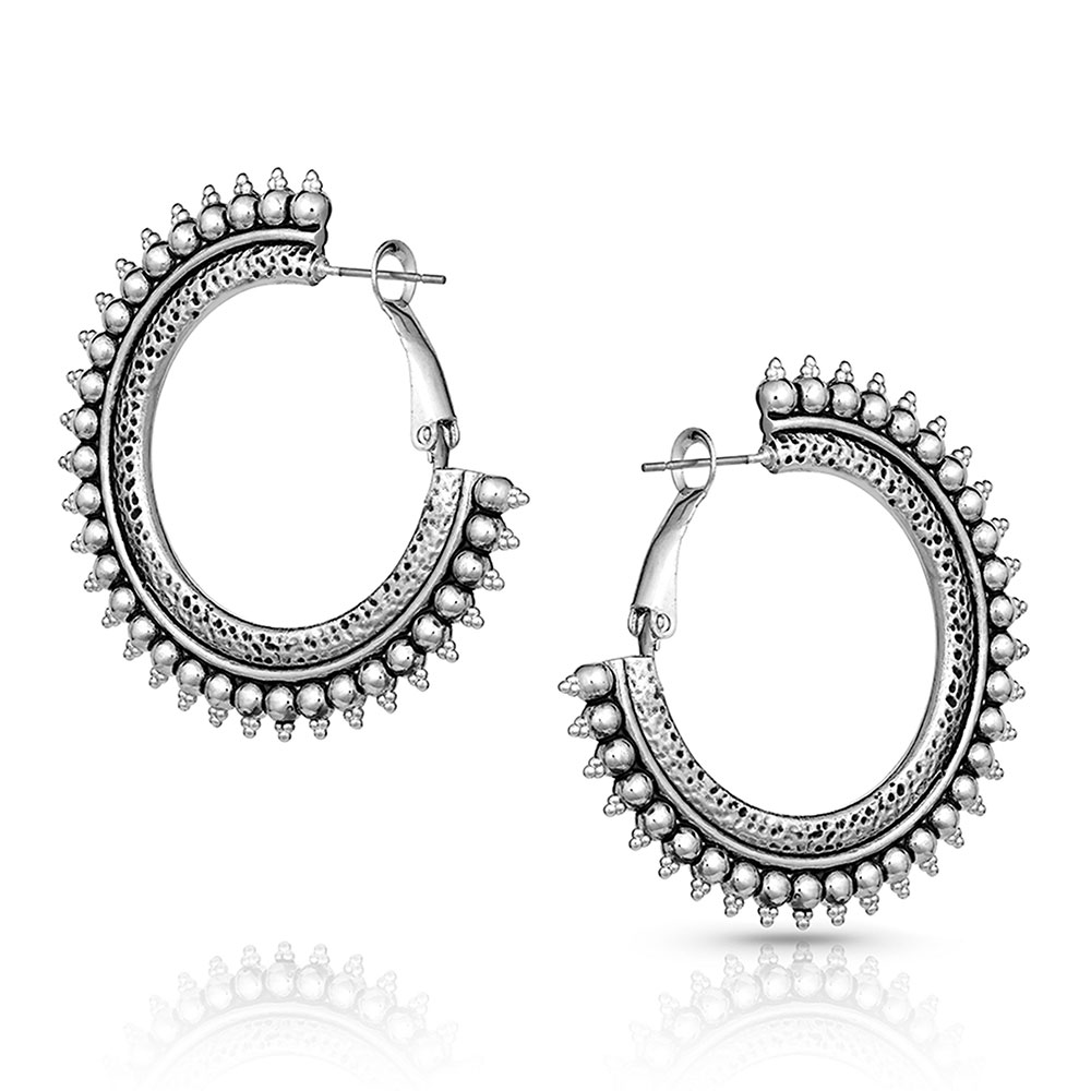 Sun Ray Hoop Earrings