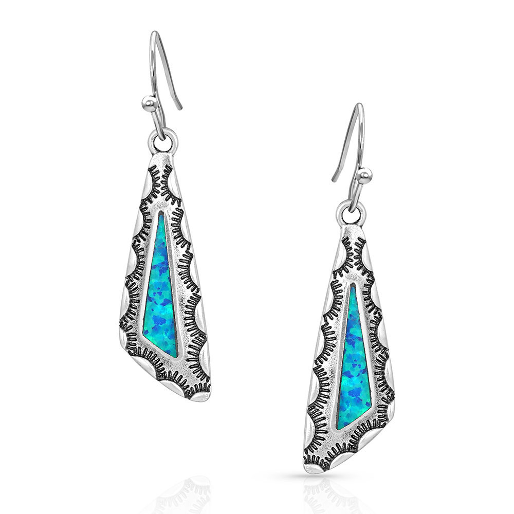 Salem Dusk Geometric Opal Earrings