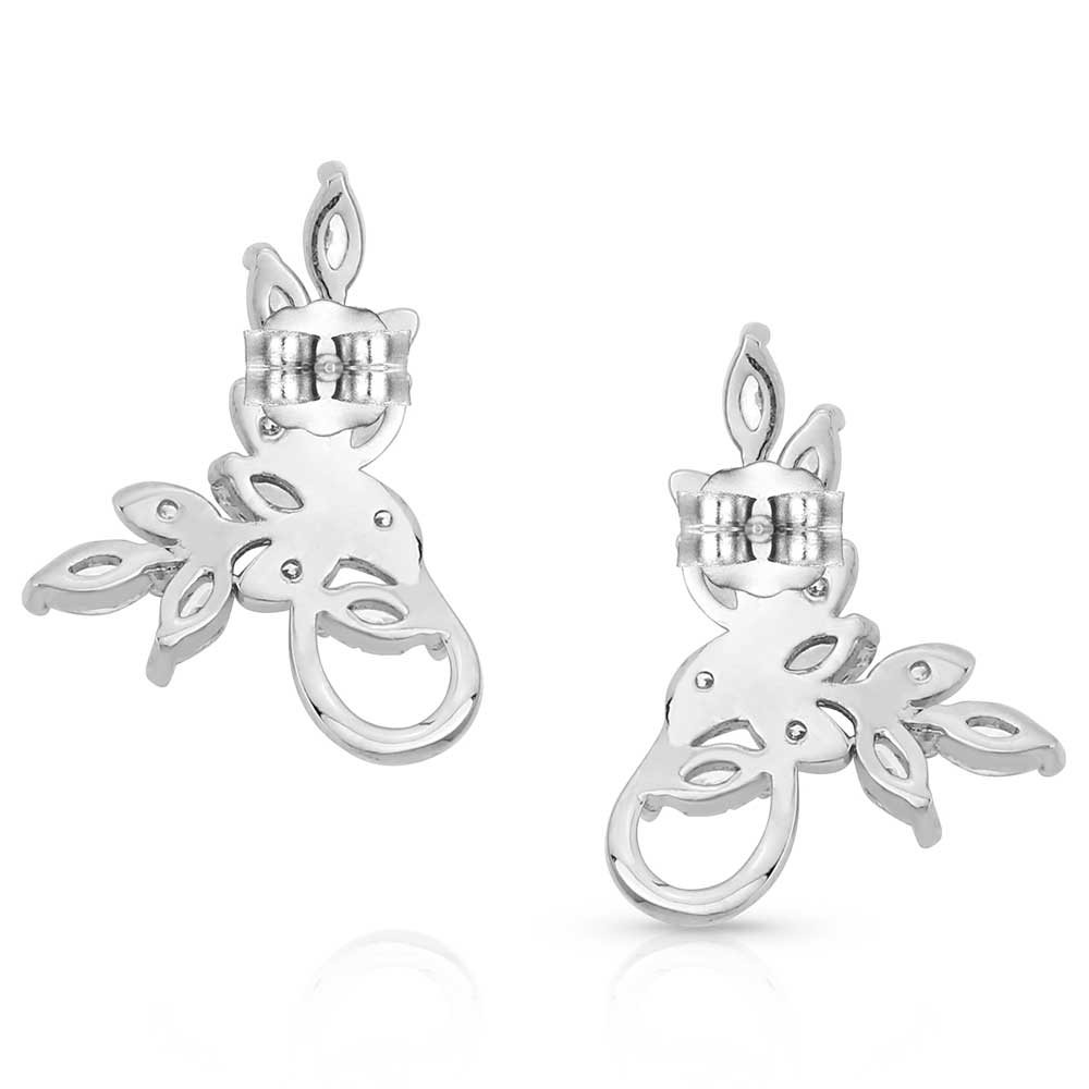Frozen in Time Leaf Earrings