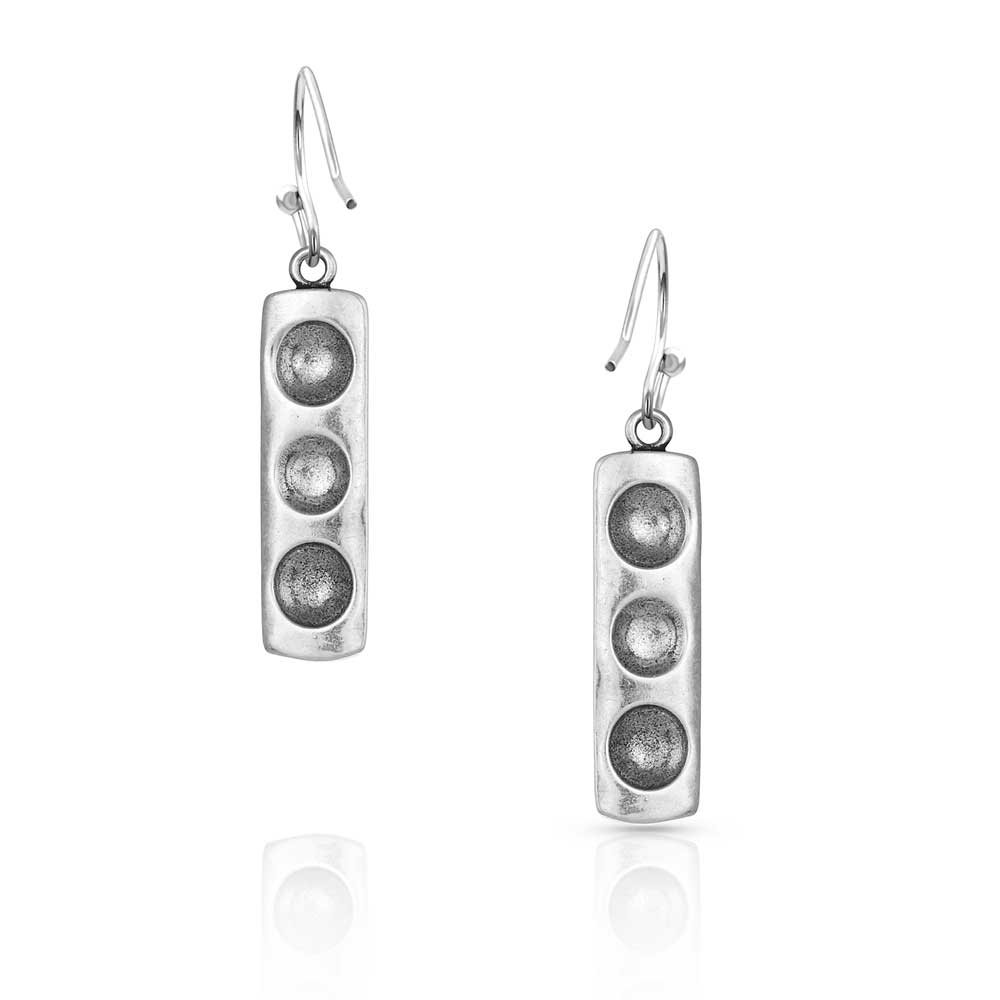 Starlight Starbrite Stone Turquoise Silver Earrings