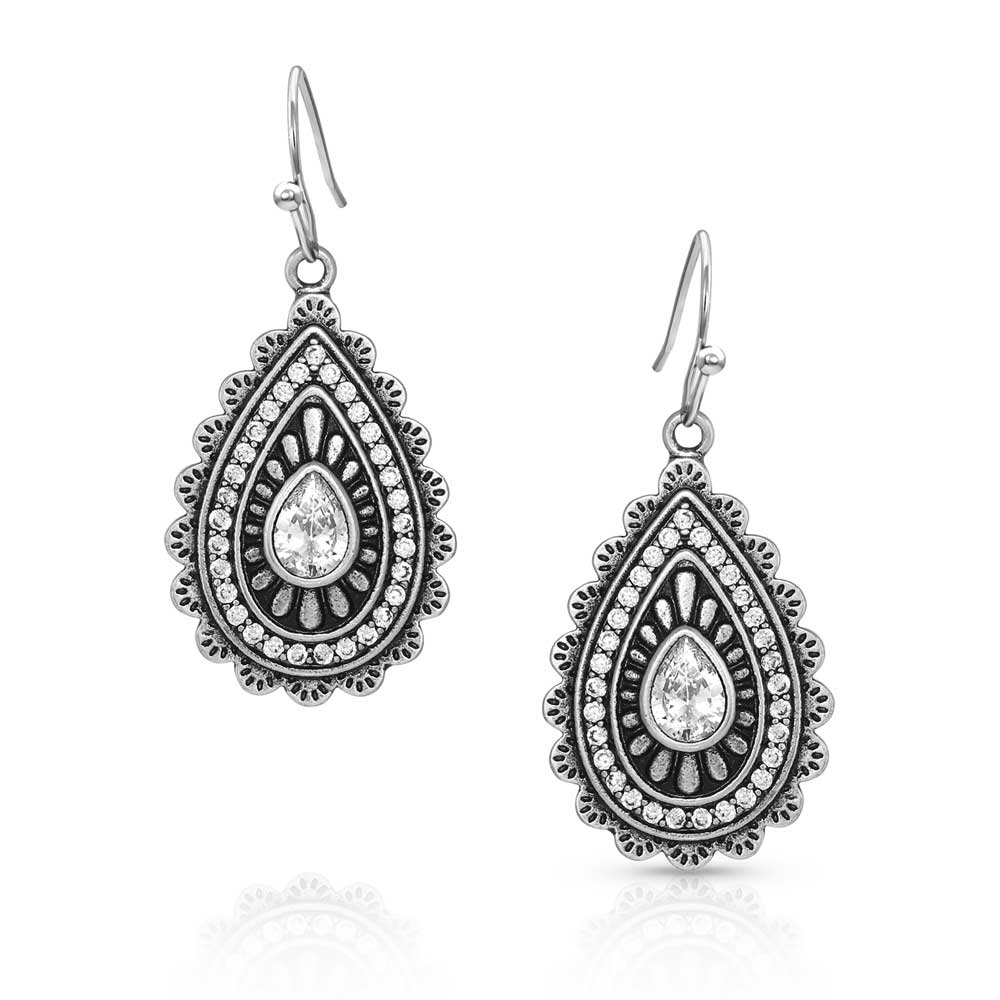 Purely & Primal Teardrop Silver Earrings
