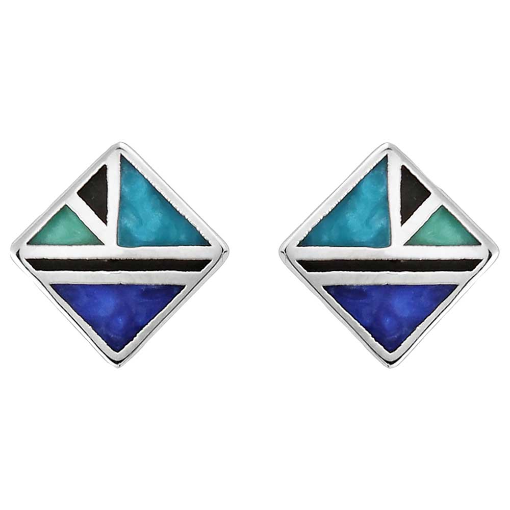 Legends Geometric Diamond Earrings