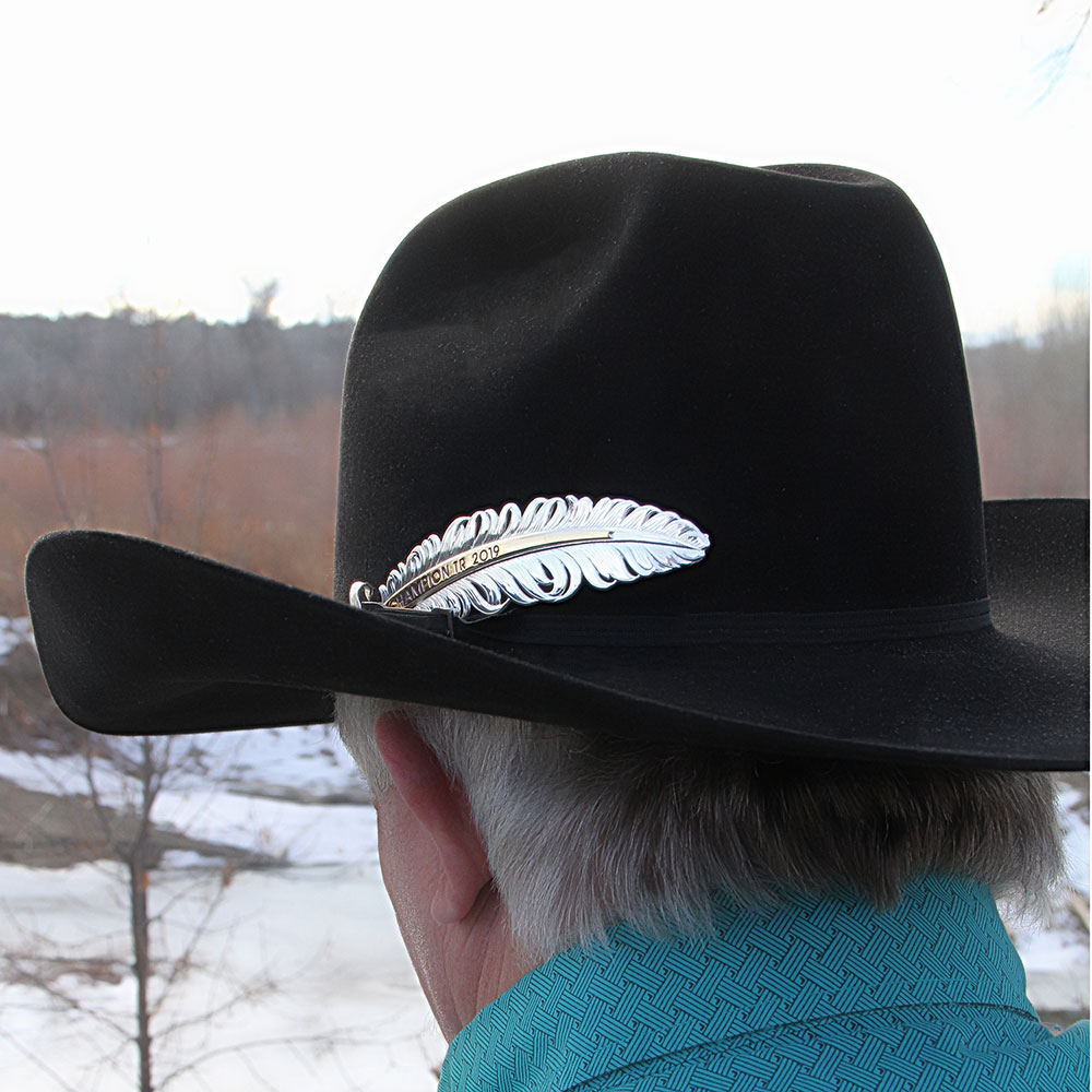 mens hat feathers