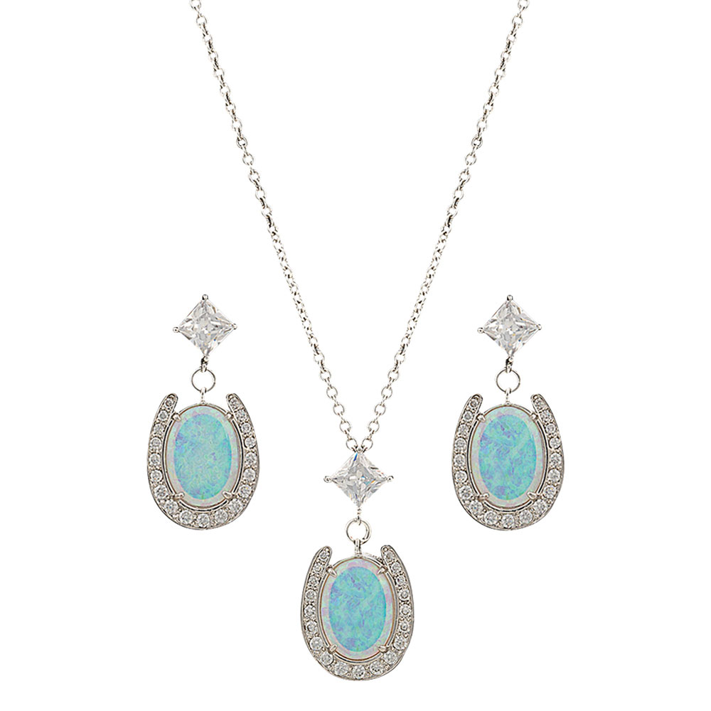 River Lights Pond of Luck in the Evening Sky Jewelry Set