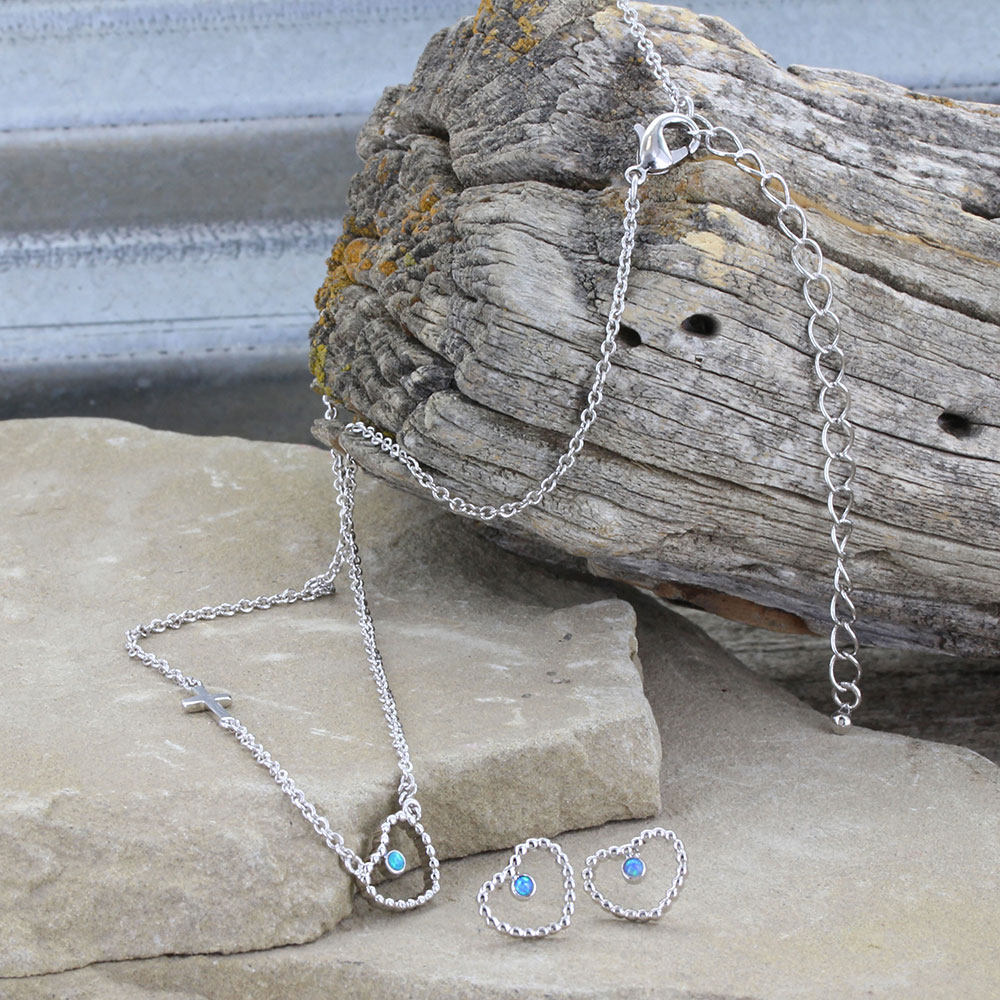 Beads of My Heart Opal Jewelry Set