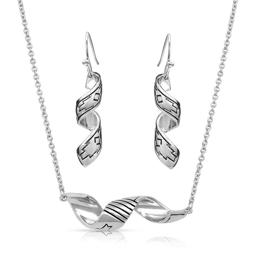 Coiled Thunderstorm Jewelry Set