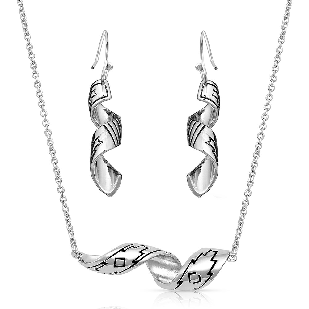 Coiled Thunderstorm Jewelry Set