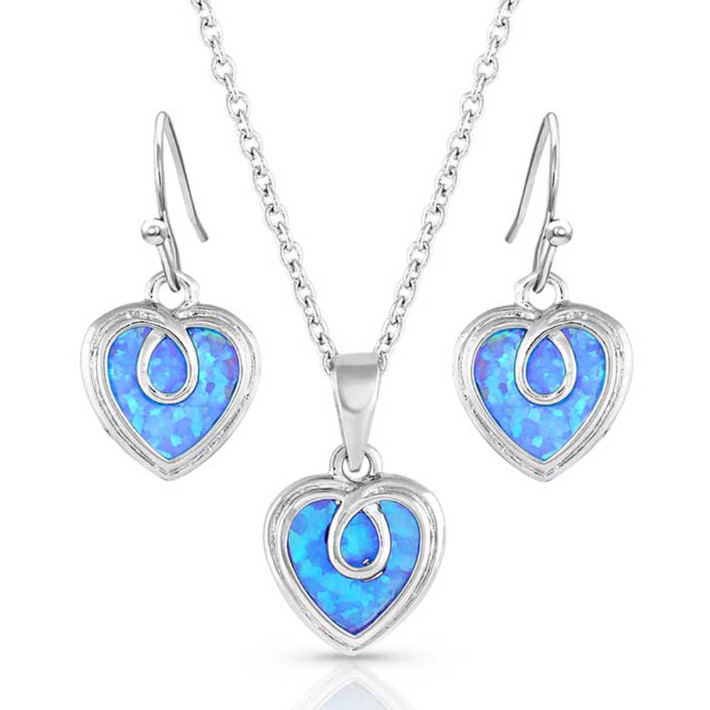 Glowing Love Opal Jewelry Set